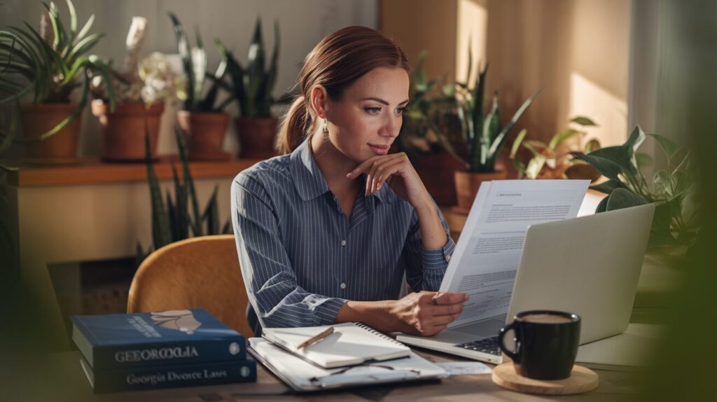 Georgia divorce laws financially irresponsible partner